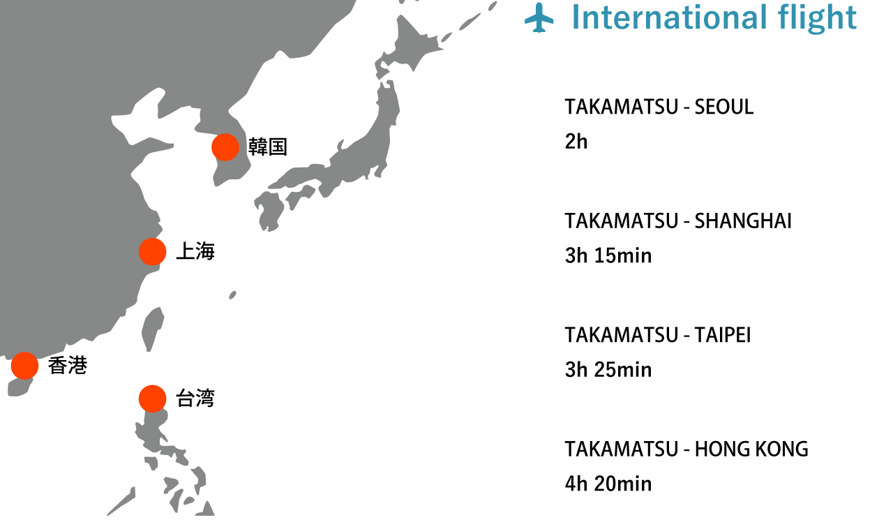 周辺国アクセスマップ